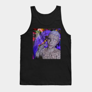 W3bHUMAN. Absorder into the net. 3D DIGITAL ART. TECHNO Tank Top